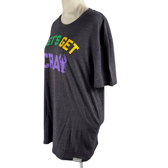 Like new! Unisex Tipsy Elves Let's Get Cray Mardi Gras Short Sleeve T-Sh… - Picture 2 of 7